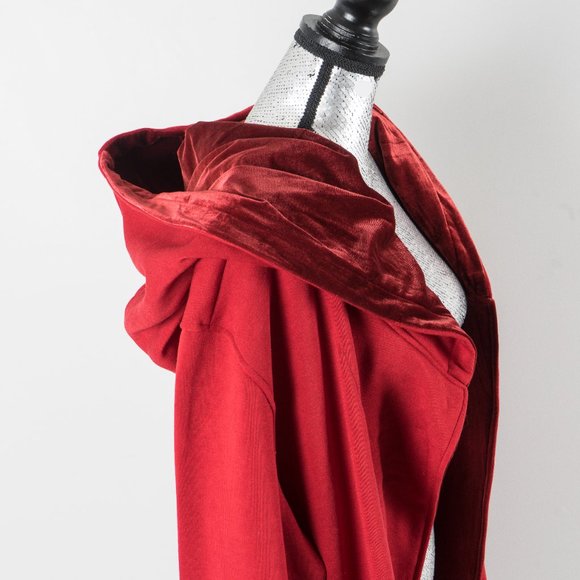 NWT Red Velvet inset hood coat - 2X - Picture 8 of 9